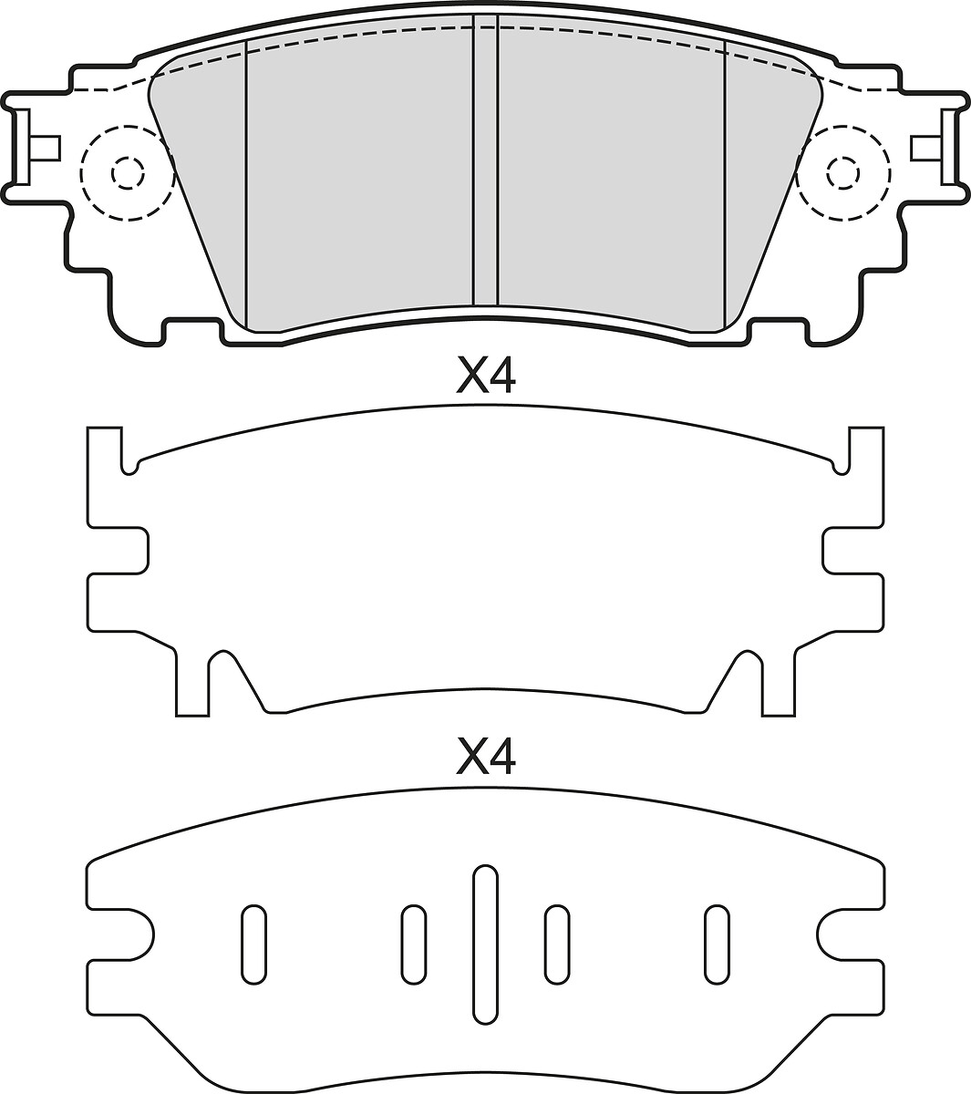 BRAKE PADS LEXUS NX 200T RR